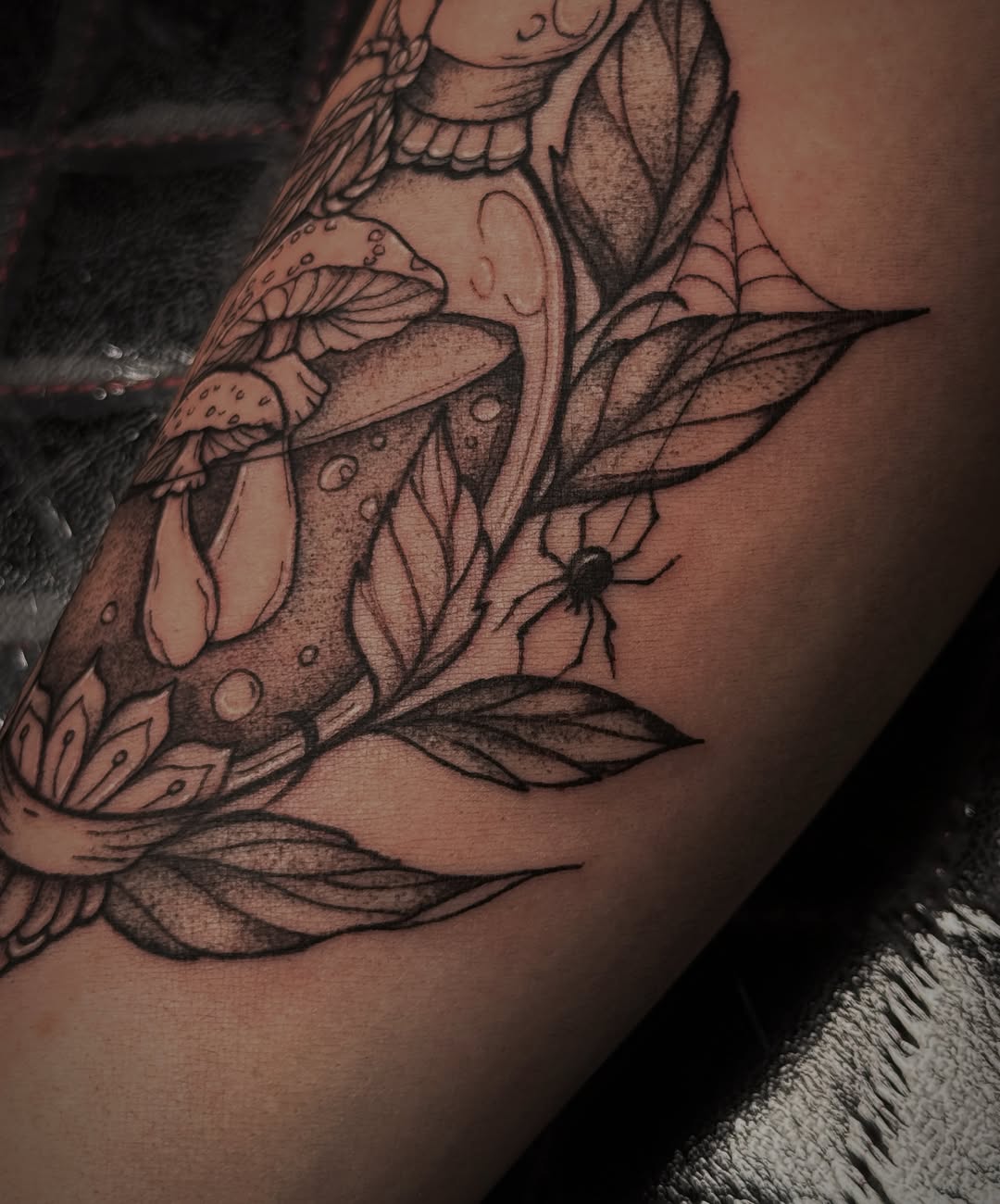 Tattoo by @acoupletattoos โ illustrative, black_and_grey