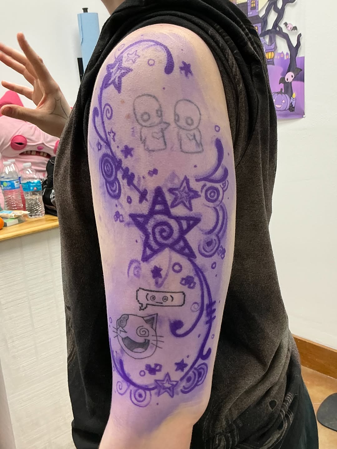 Tattoo by @hexhalle — illustrative, sketch