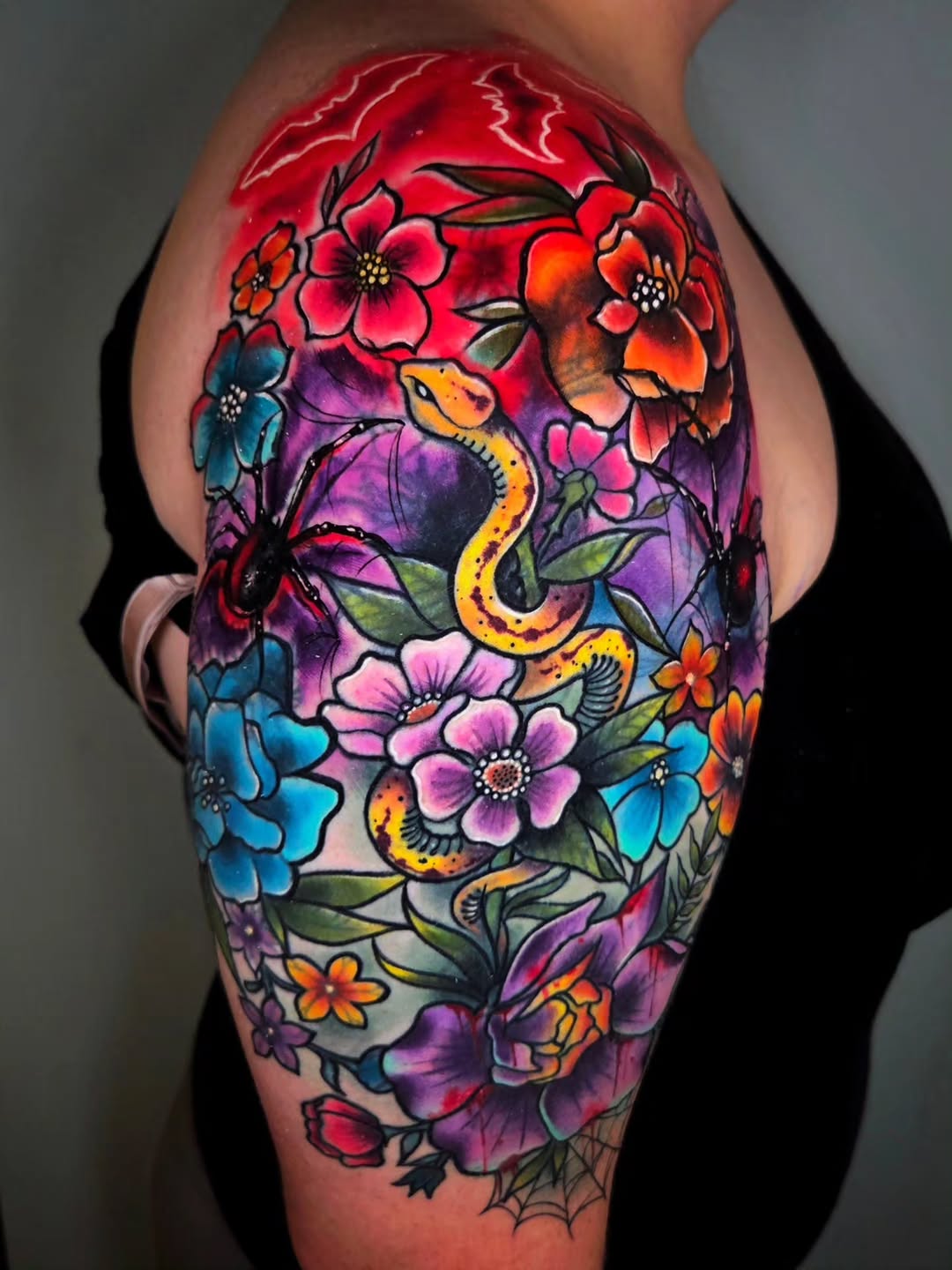 Tattoo by @victor_hatch_tattoos — new_school, trash_polka