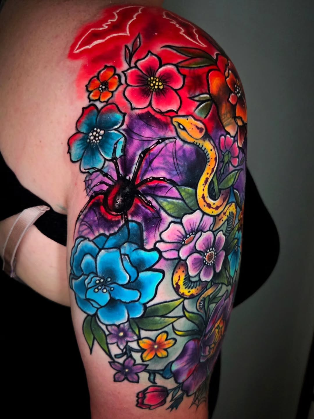 Tattoo by @victor_hatch_tattoos — new_school, trash_polka