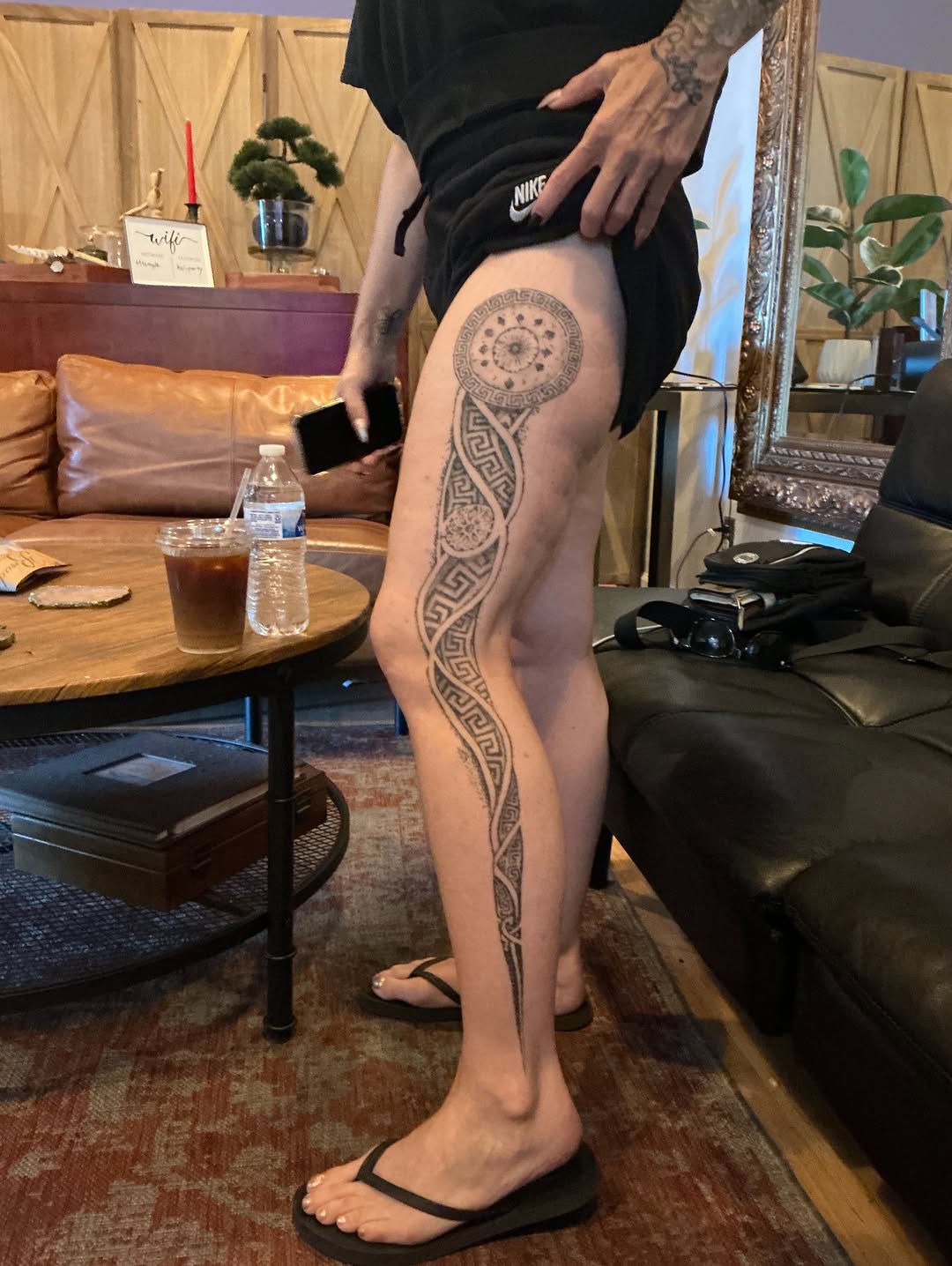Tattoo by @ericharetattoo — geometric, ornamental