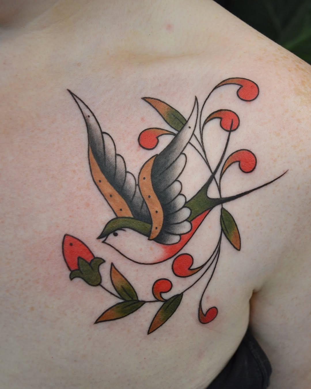 Tattoo by @vulgarviolets — american_traditional