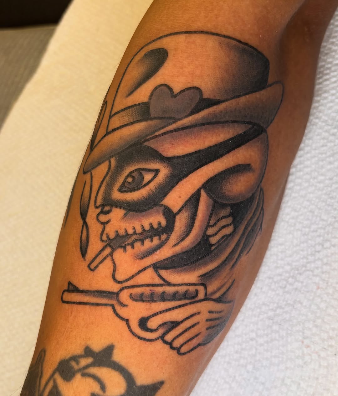 Tattoo by @trevorklohrtattoos — american_traditional, black_and_grey