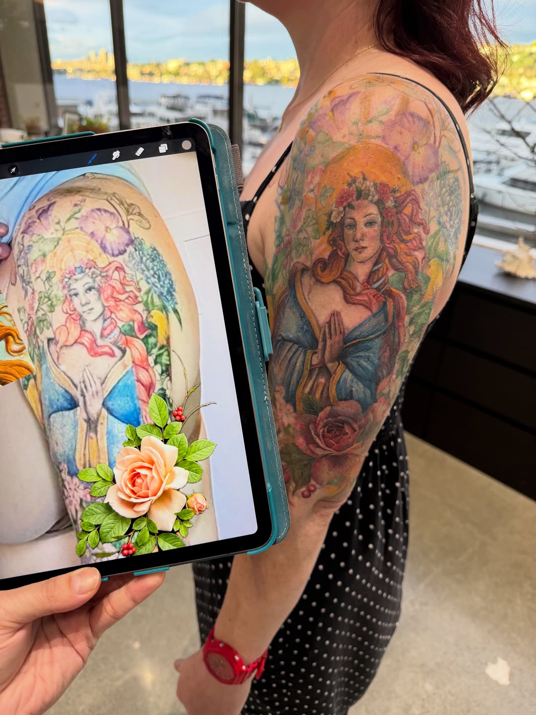 Tattoo by @sogdiana.sk — realism, fine_line