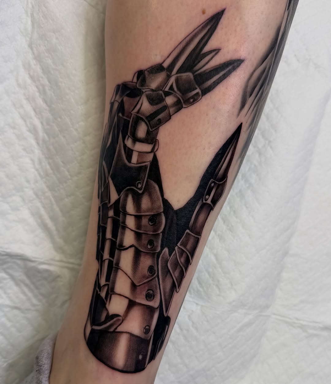 Tattoo by @kolton_tattoos — realism, black_and_grey