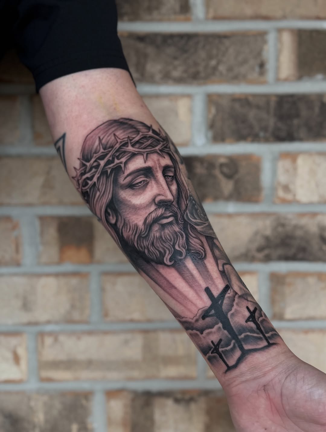 Tattoo by @stormtattoos504 — realism, black_and_grey
