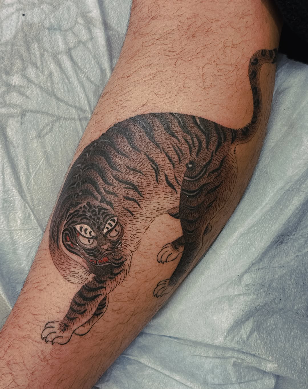Tattoo by @bidan_gil β japanese_irezumi, black_and_grey