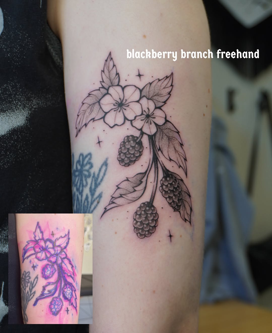 Tattoo by @scaredy.cat.tatts — fine_line, black_and_grey