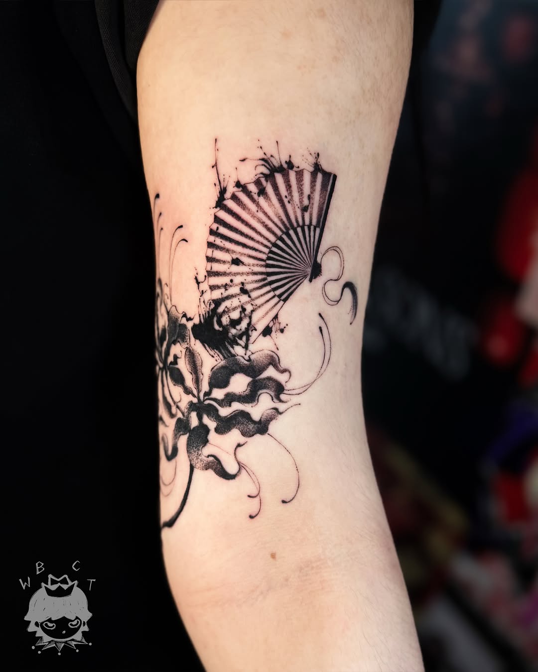Tattoo by @wedbecutetattooed — illustrative, blackwork