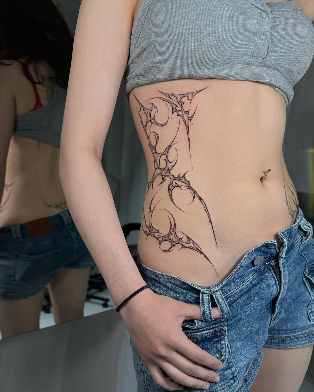 Tattoo by @titi.inink β blackwork, ornamental