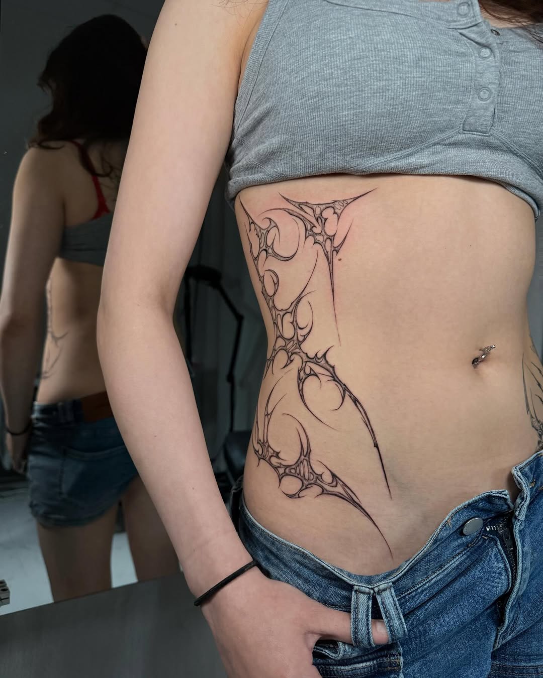 Tattoo by @titi.inink β ornamental, blackwork