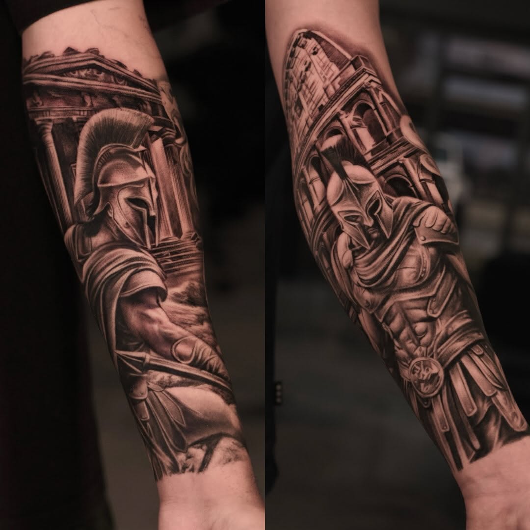Tattoo by @reyolivarestattoos โ realism, black_and_grey
