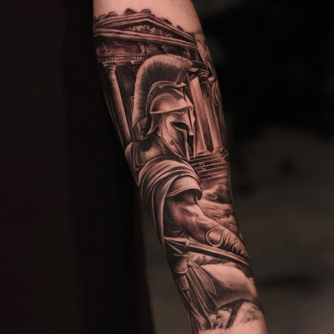 Tattoo by @reyolivarestattoos โ realism, black_and_grey