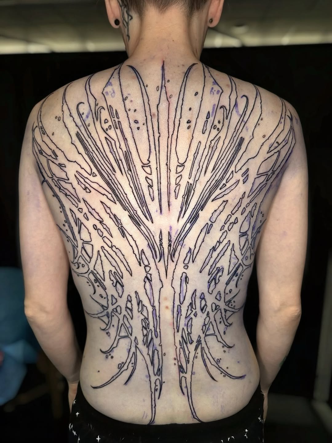 Tattoo by @jessewhitetattoo — geometric, illustrative