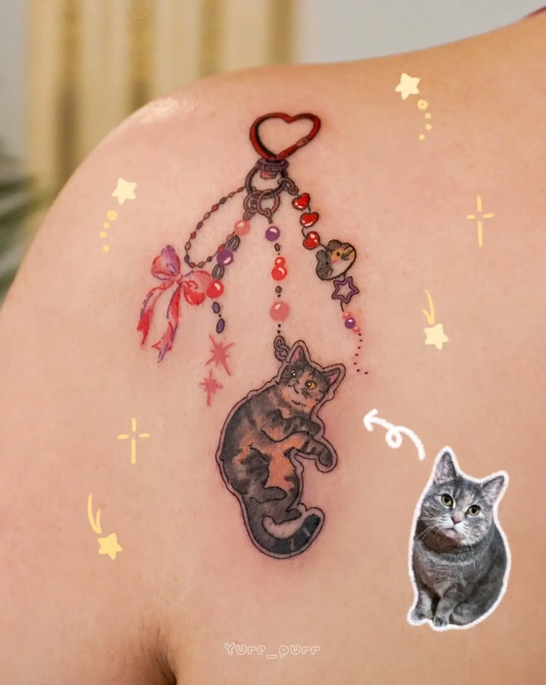 Tattoo by @yure_purr — new_school, illustrative