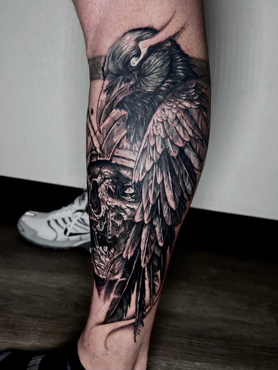 Tattoo by @austin_megallon — black_and_grey, realism