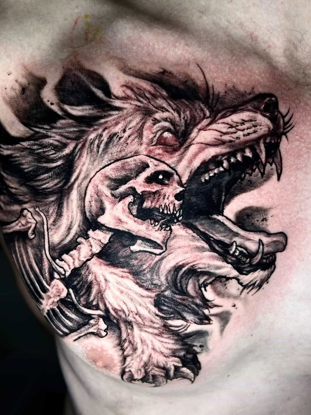Tattoo by @austin_megallon — dark_realism, blackwork