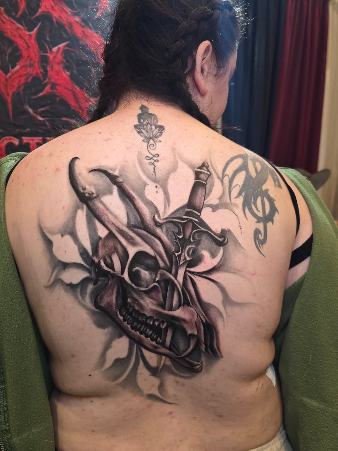Tattoo by @tanktat2z — black_and_grey, realism
