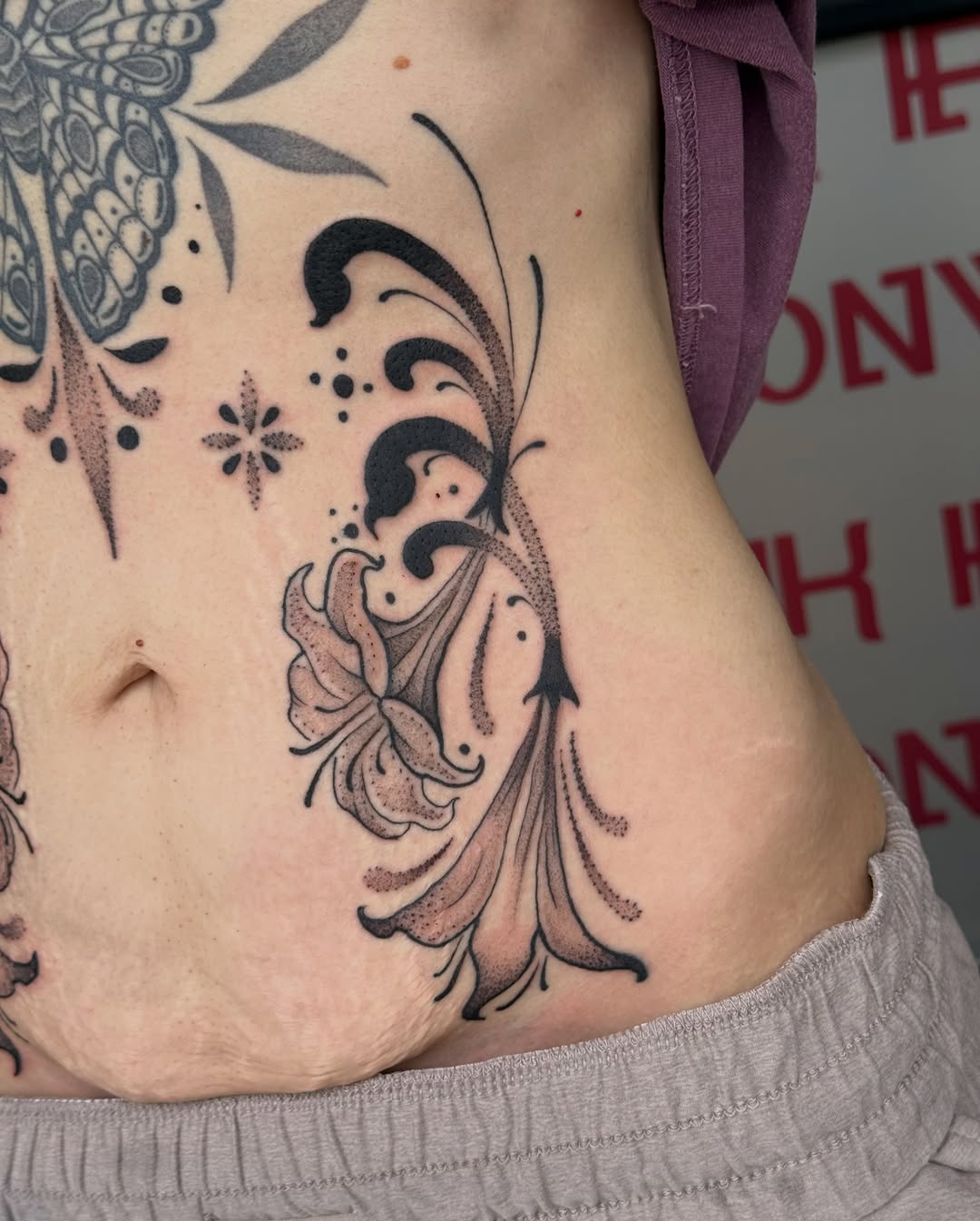 Tattoo by @bodyartbyali β dotwork, ornamental