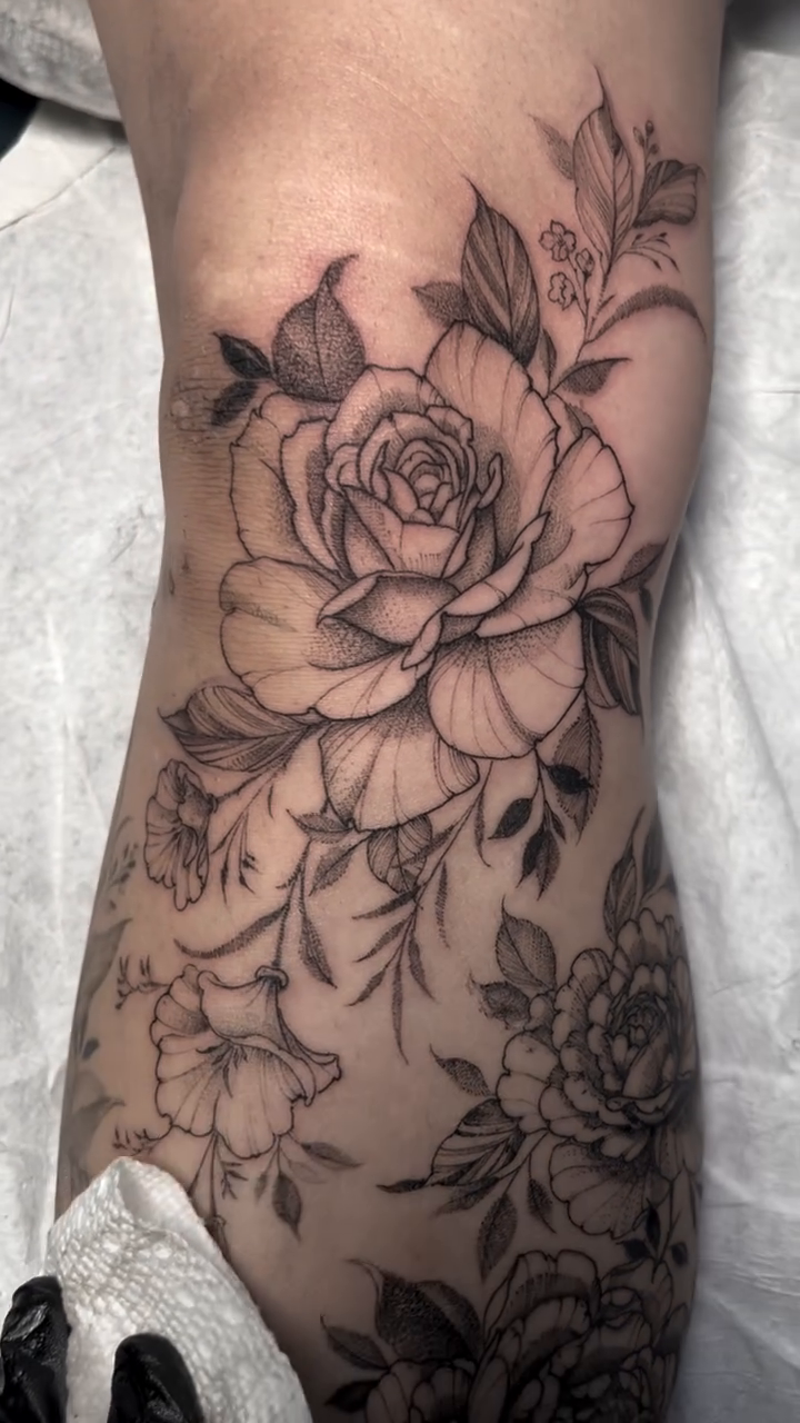 Tattoo by @woodrowtattoo — fine_line, black_and_grey
