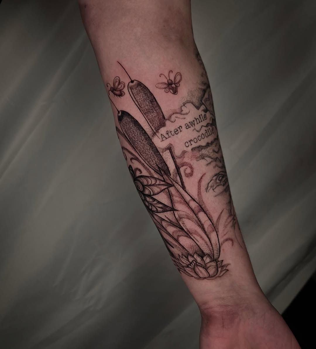 Tattoo by @spookygirl_tattz โ illustrative, dotwork