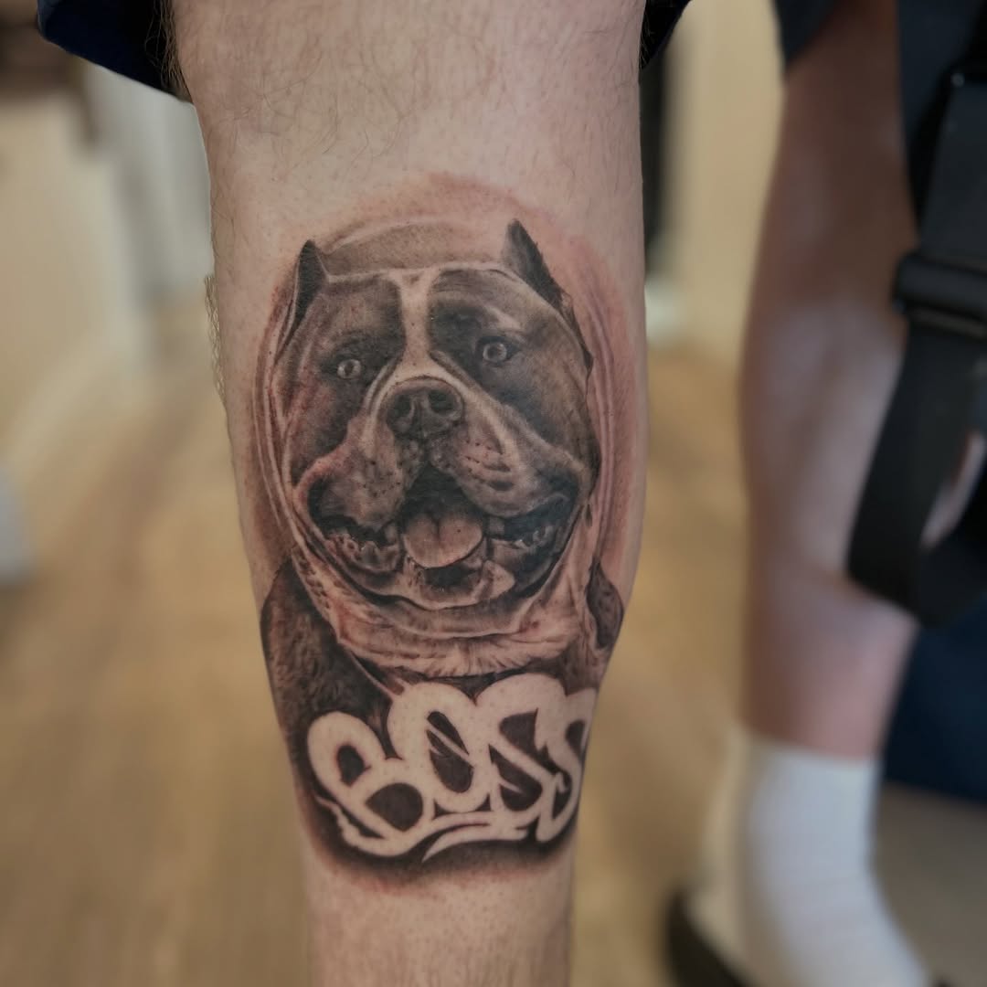 Tattoo by @russellb_tattoos — realism, black_and_grey