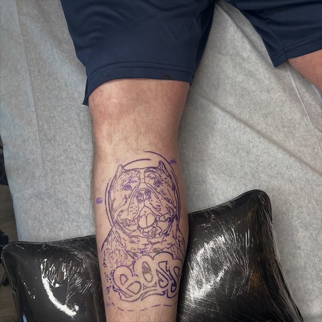 Tattoo by @russellb_tattoos — realism, lettering_script