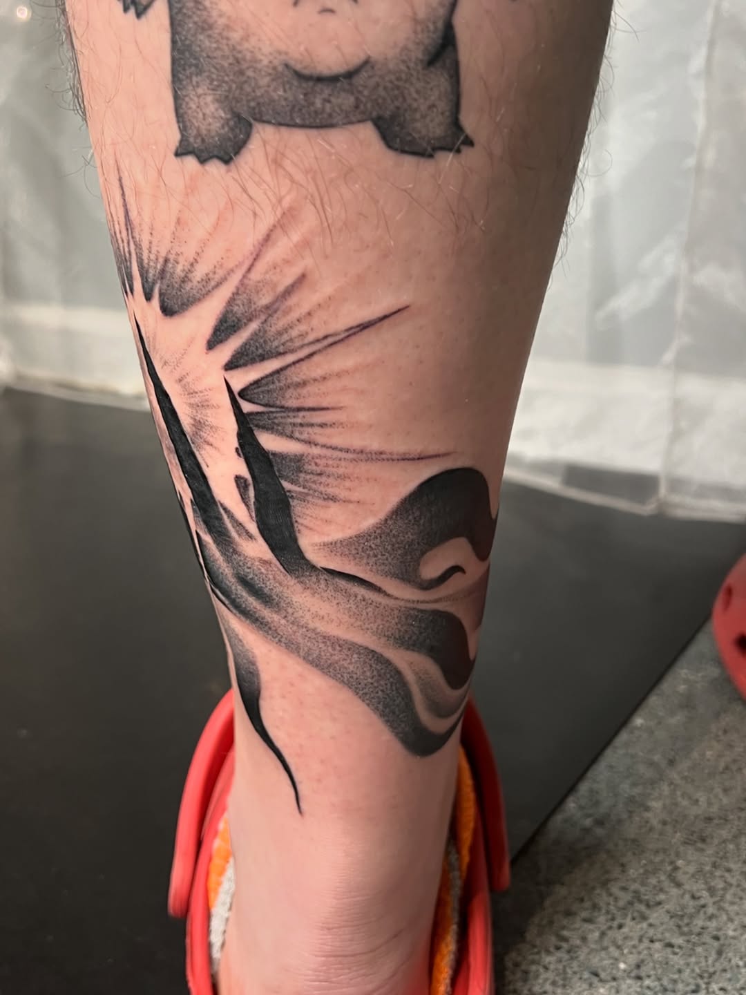 Tattoo by @kaiatattoos — black_and_grey, dotwork
