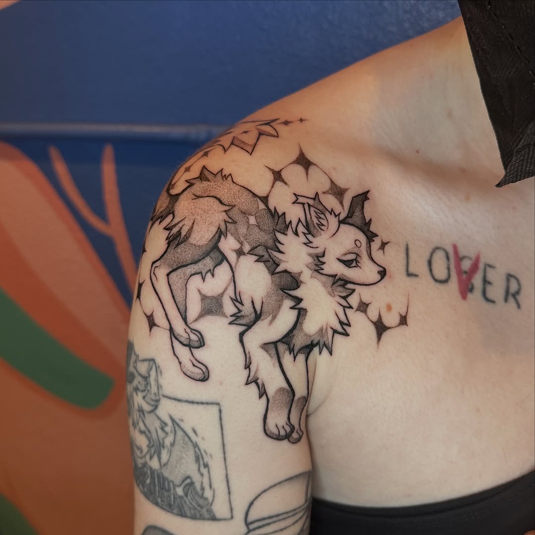 Tattoo by @deggy_tattoo โ illustrative, dotwork