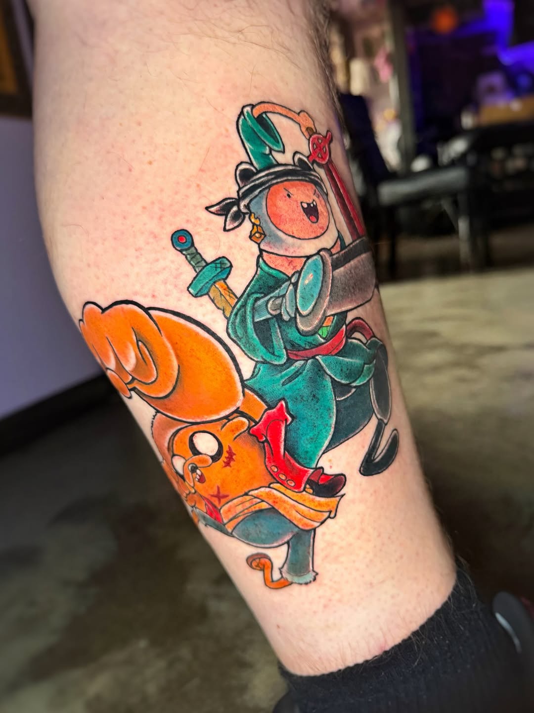 Tattoo by @q.k.tattoo โ new_school, anime