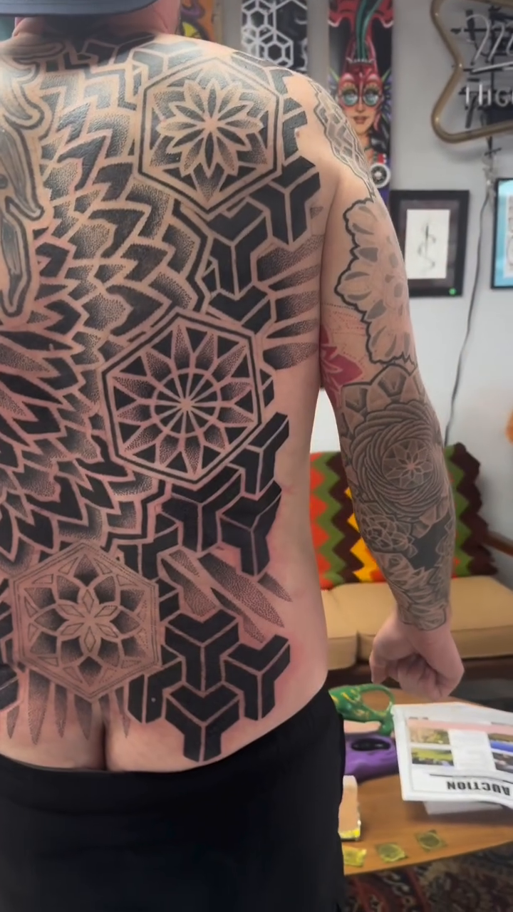 Tattoo by @edweird.art — geometric, blackwork