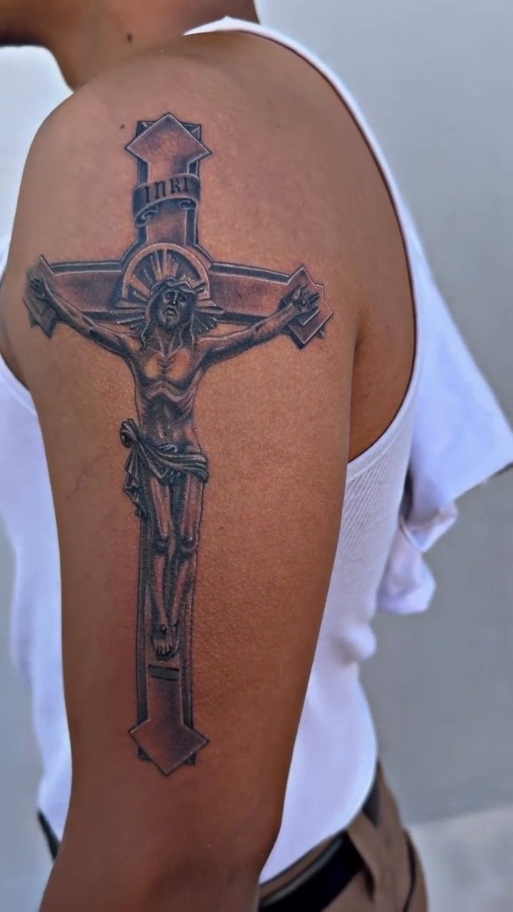 Tattoo by @dave_duck — black_and_grey, realism