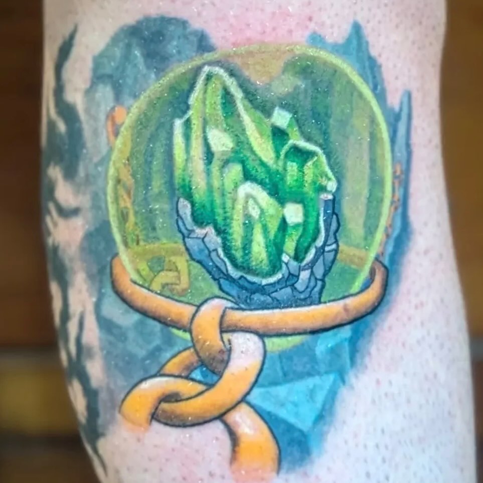 Tattoo by @skiesafiretattoo โ realism, illustrative