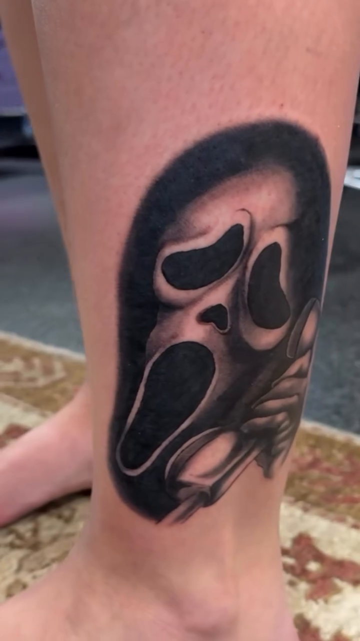 Tattoo by @hellion.ink — realism, black_and_grey