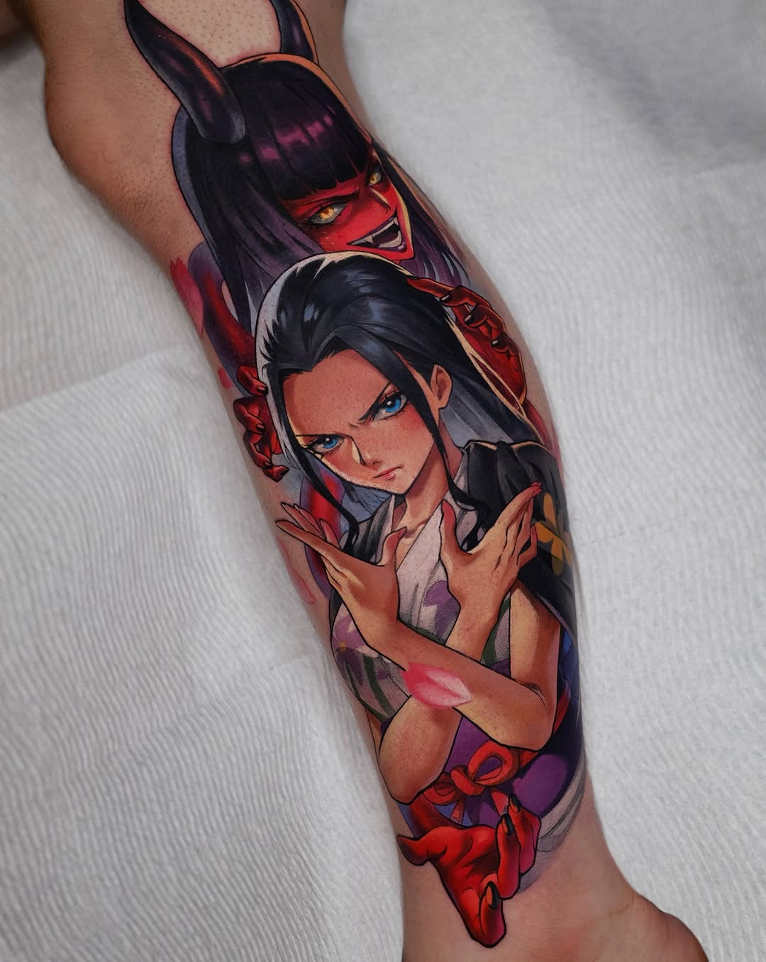 Tattoo by @green.vesper — anime, new_school