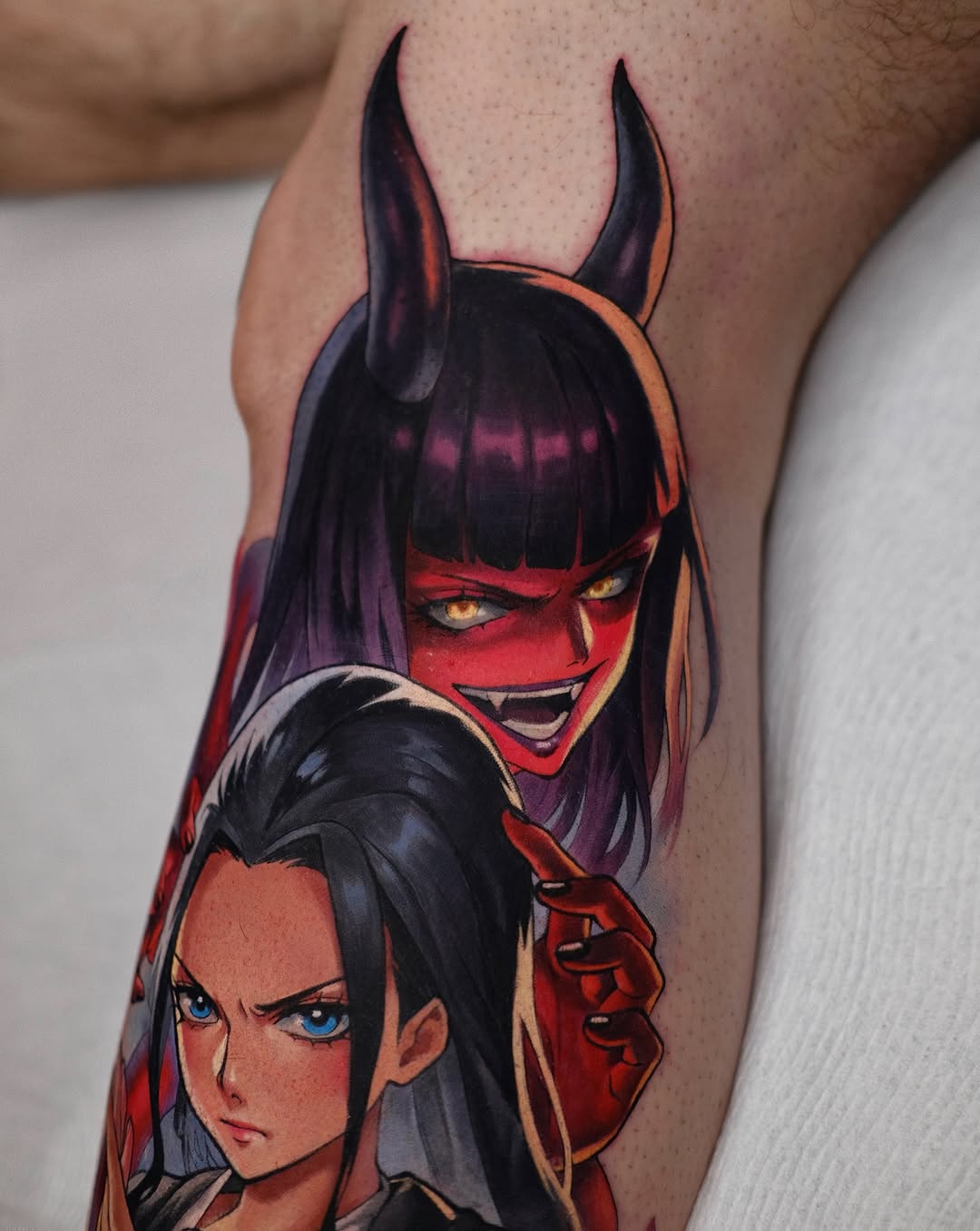 Tattoo by @green.vesper — anime, realism