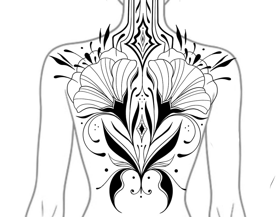 Tattoo by @steviesbook — ornamental, blackwork