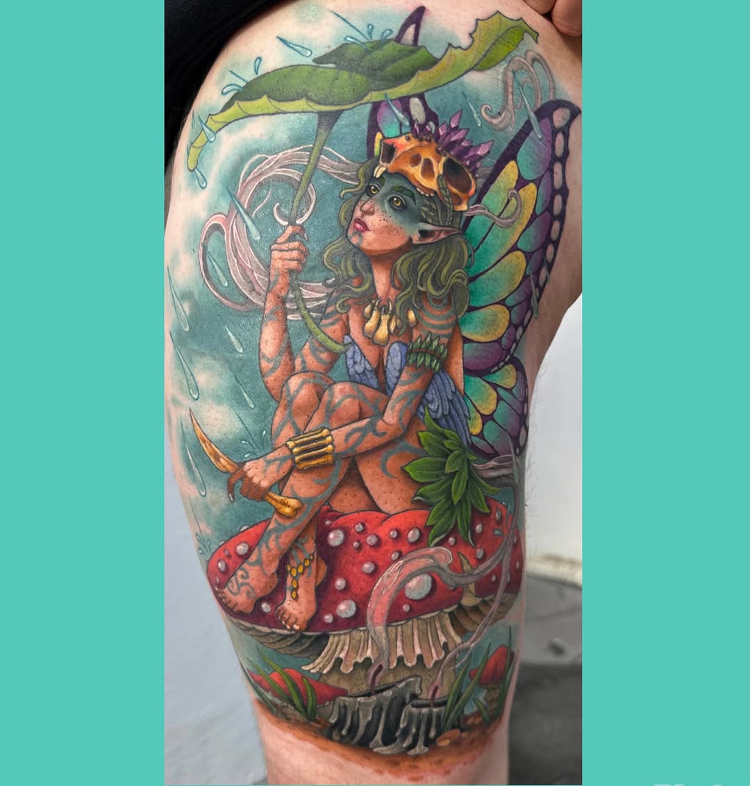 Tattoo by @erinchancetattoo — realism, neo_traditional