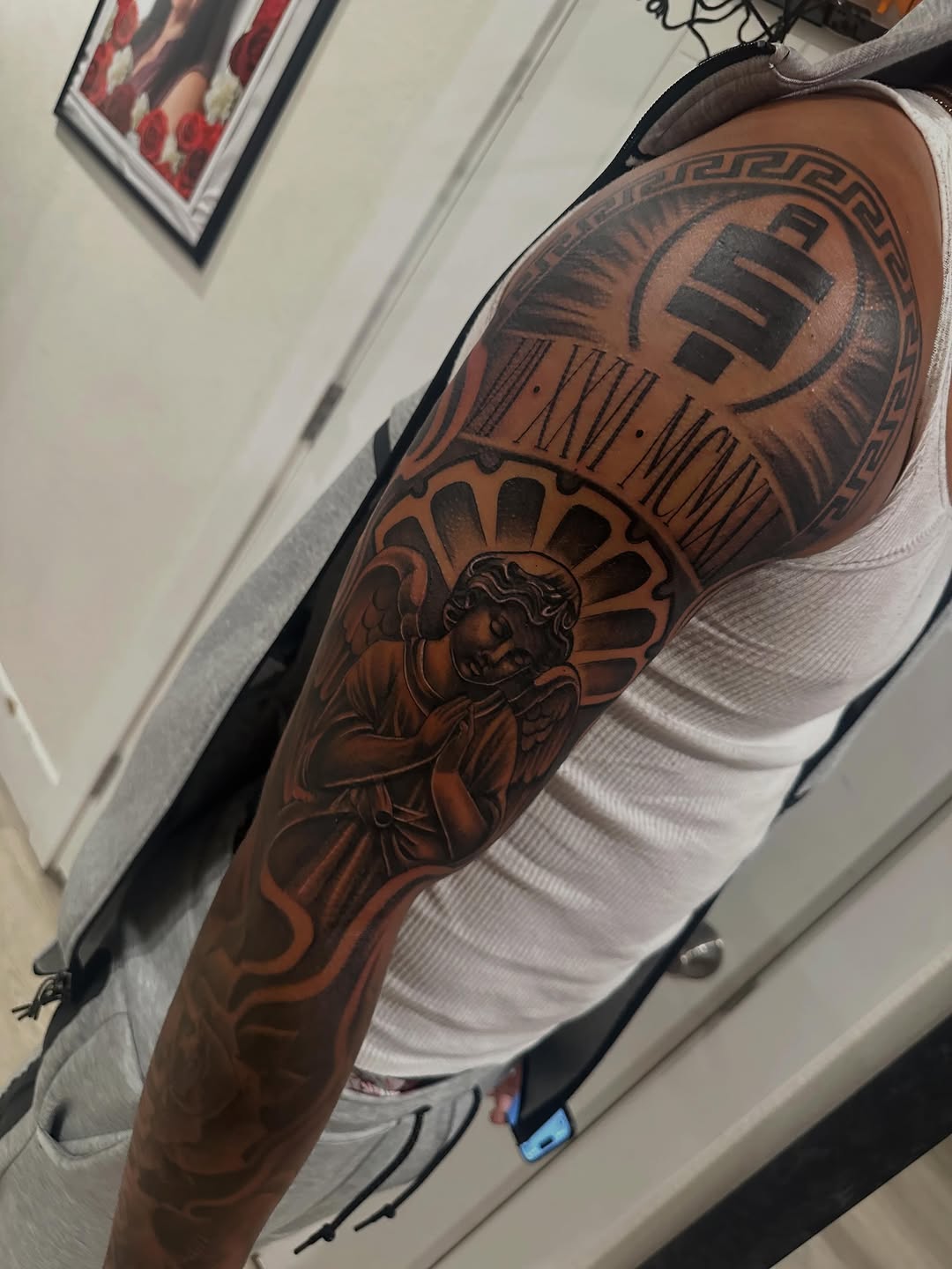Tattoo by @tattoobree_ — black_and_grey, realism