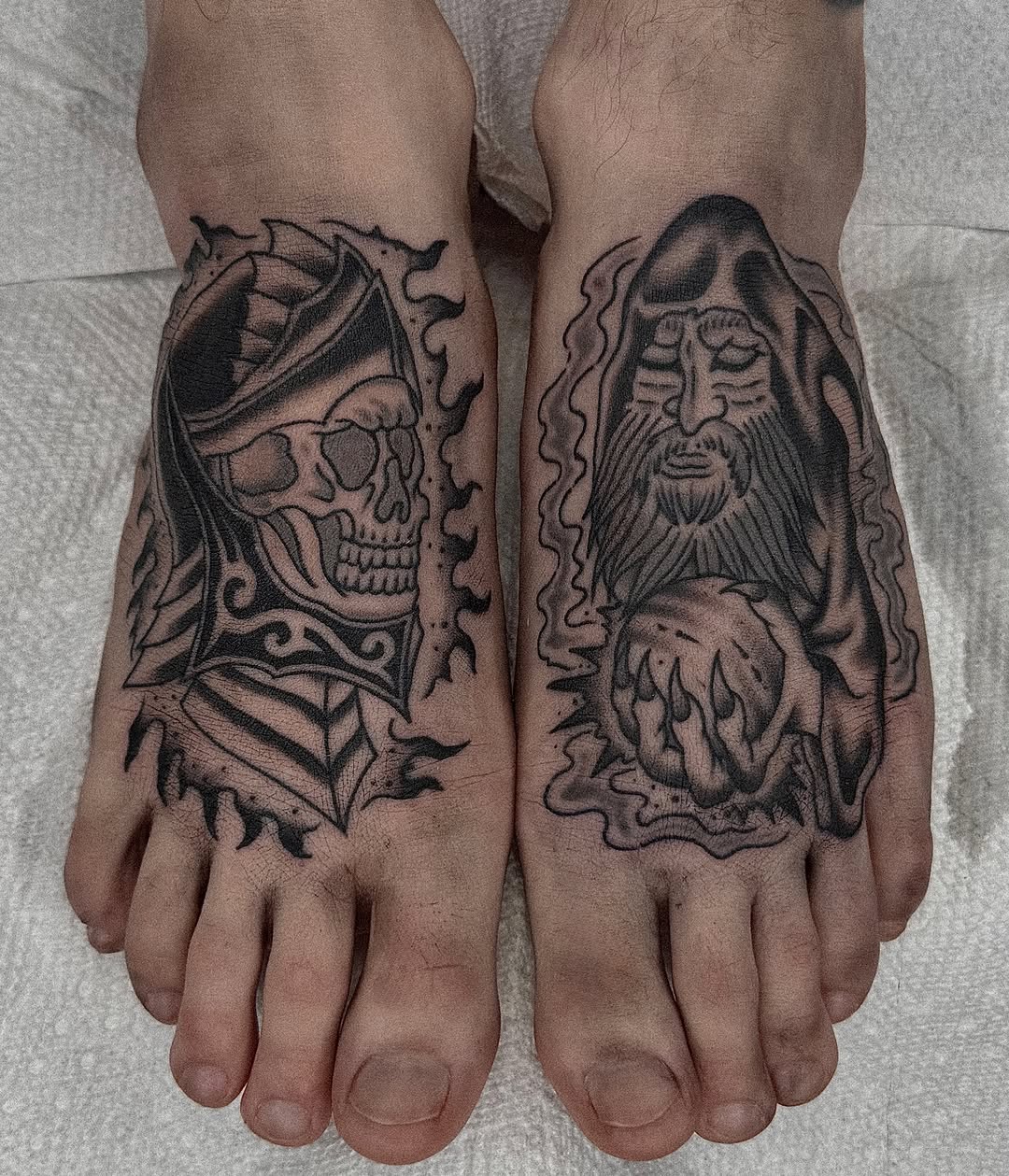 Tattoo by @baby__ugly — black_and_grey, chicano