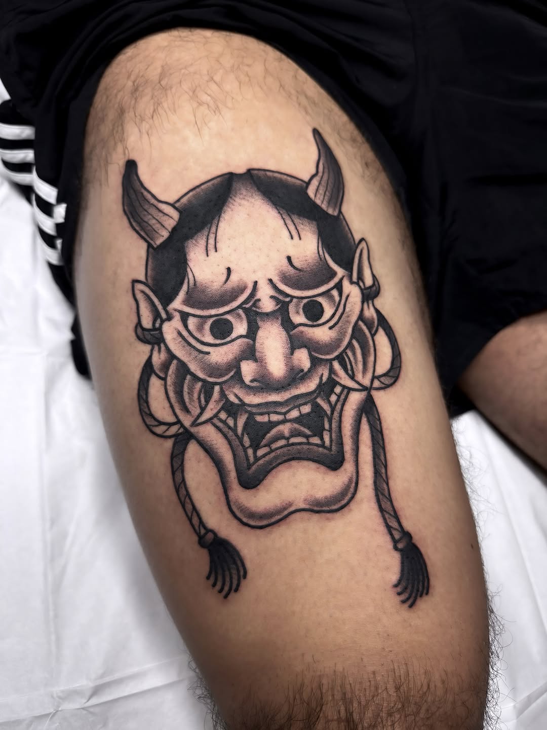 Tattoo by @travstattoos — japanese_irezumi, black_and_grey
