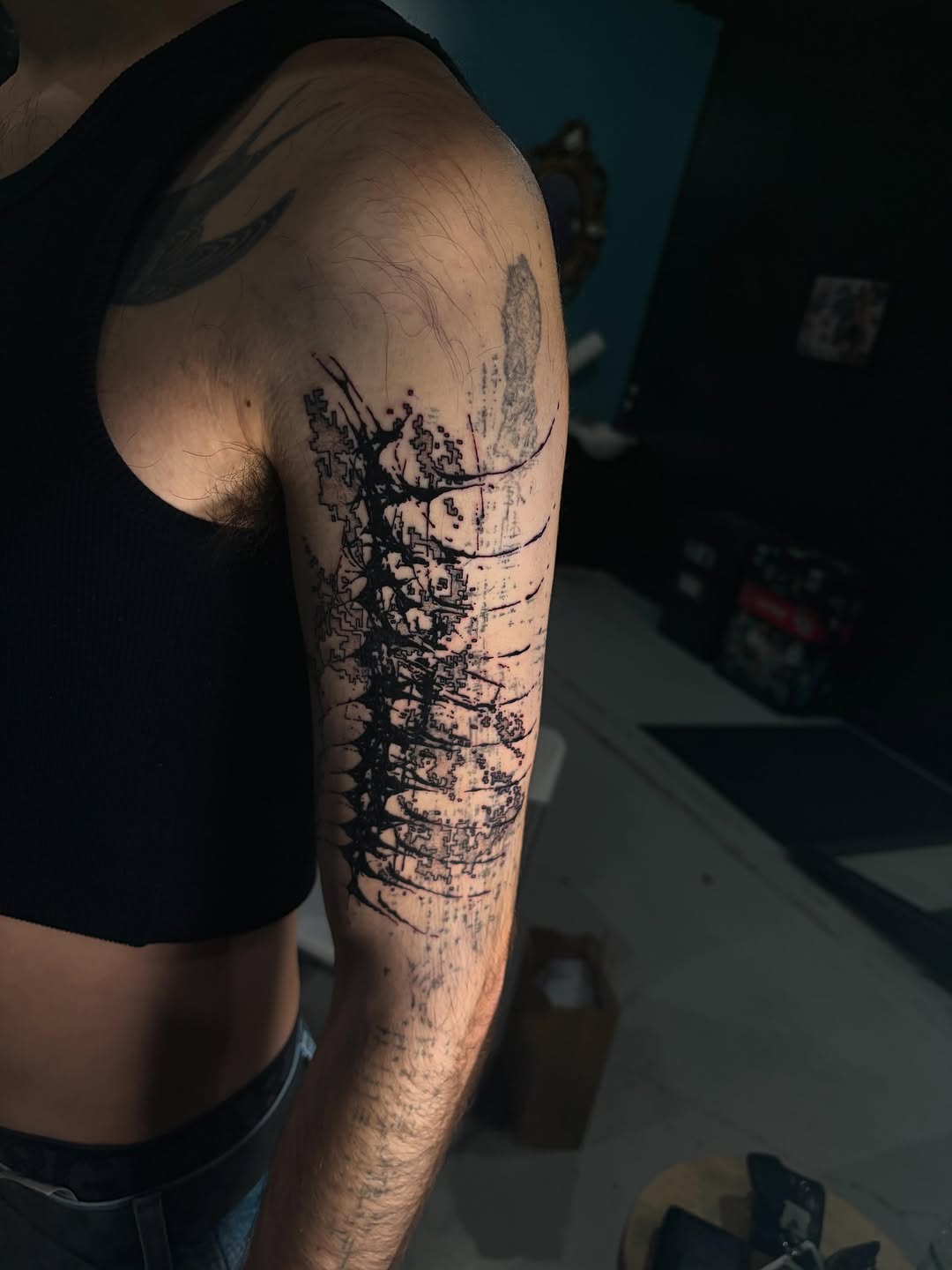Tattoo by @inknerm — blackwork, illustrative