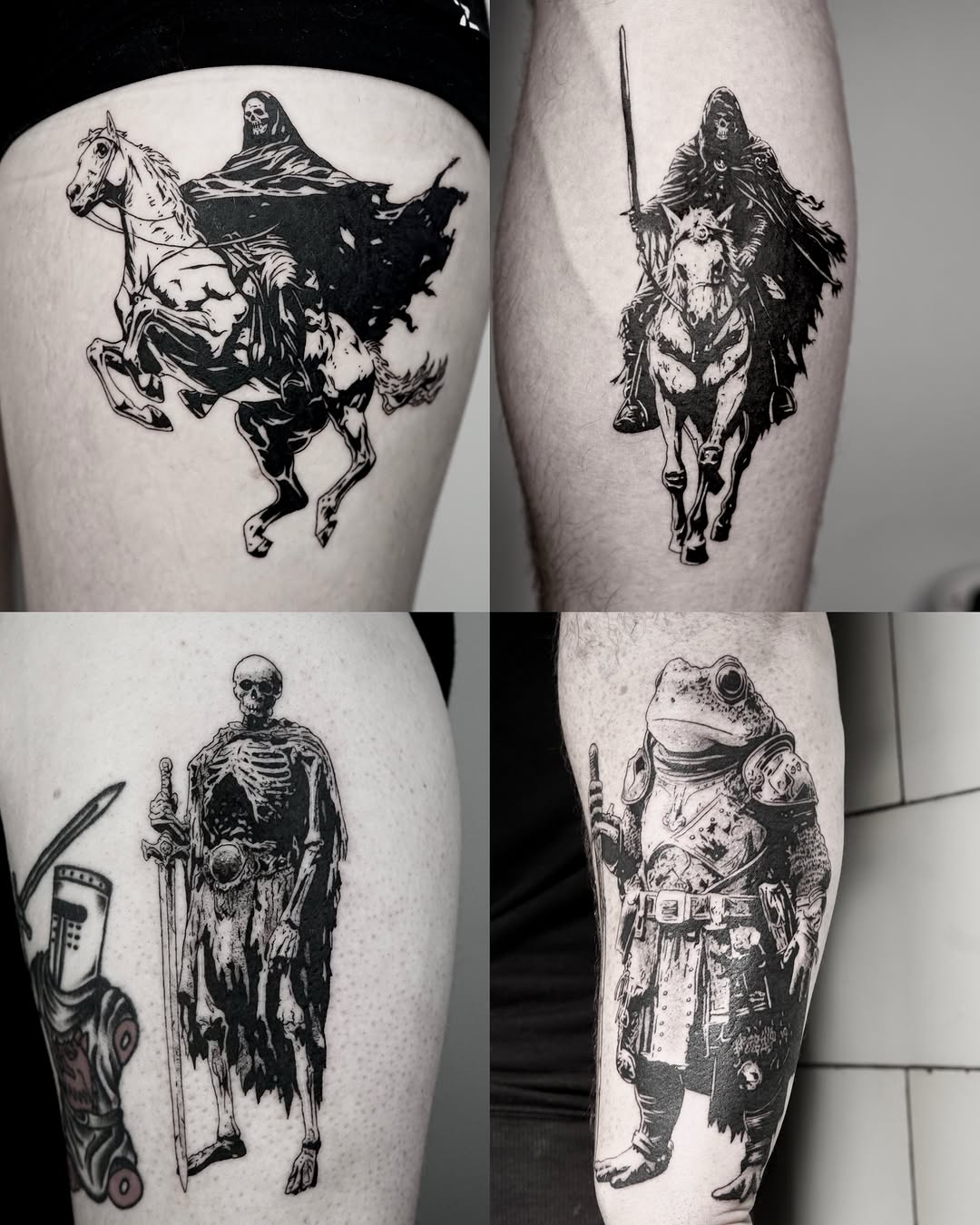 Tattoo by @caesar_tattooer — blackwork, dark_realism