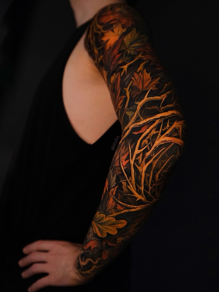 Tattoo by @strchn — realism, black_and_grey