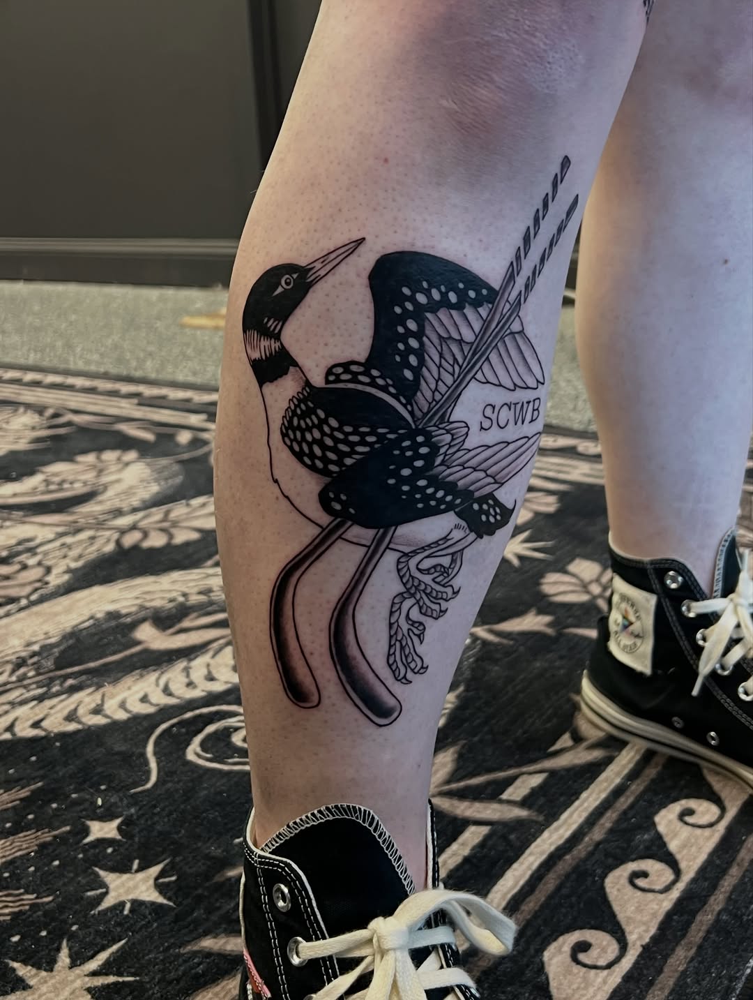 Tattoo by @calliecattats โ illustrative, blackwork
