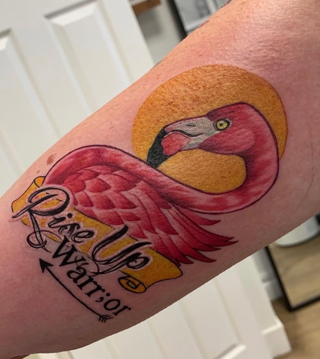 Tattoo by @gracetattoo — lettering_script, realism