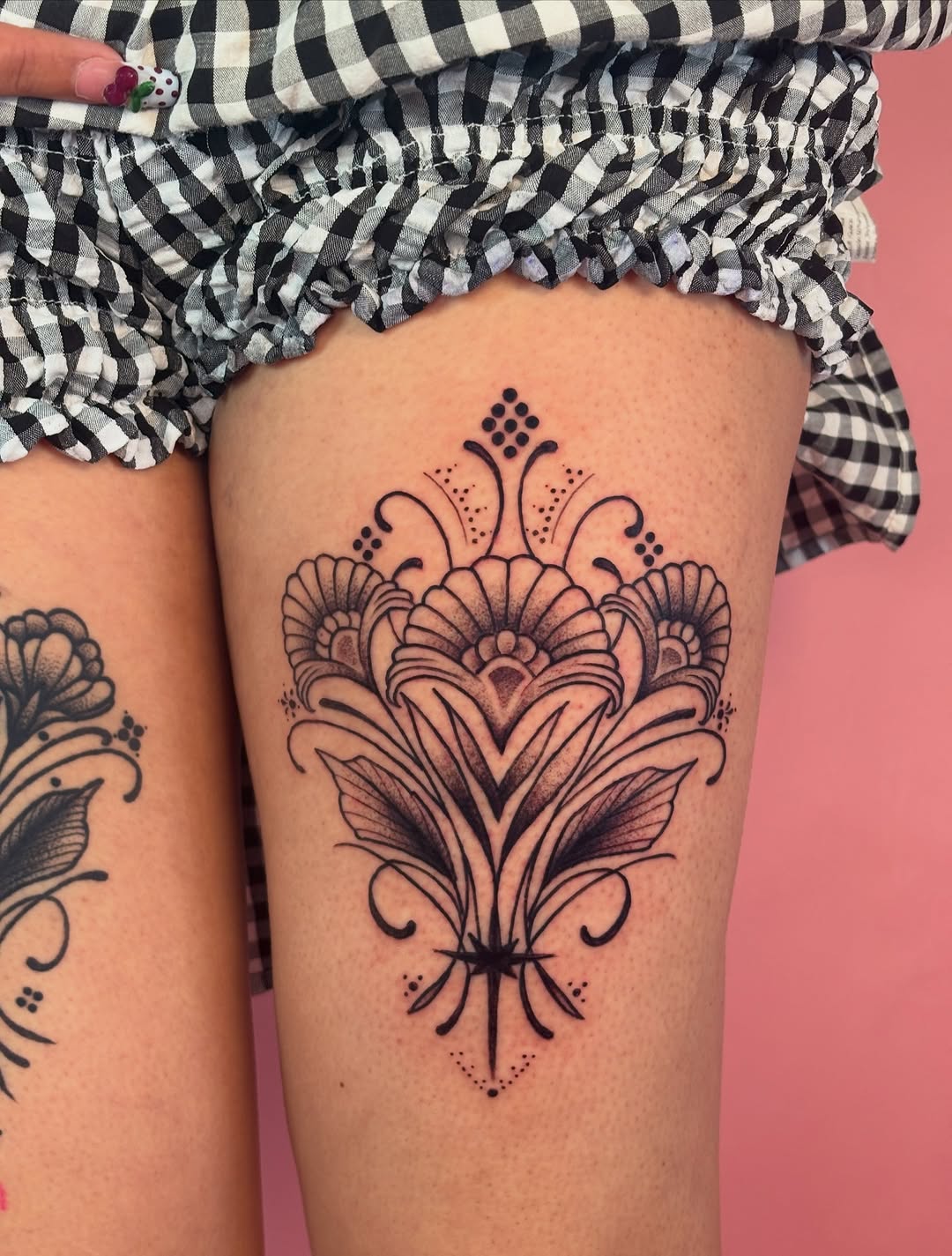 Tattoo by @badassbutterfly — ornamental, illustrative