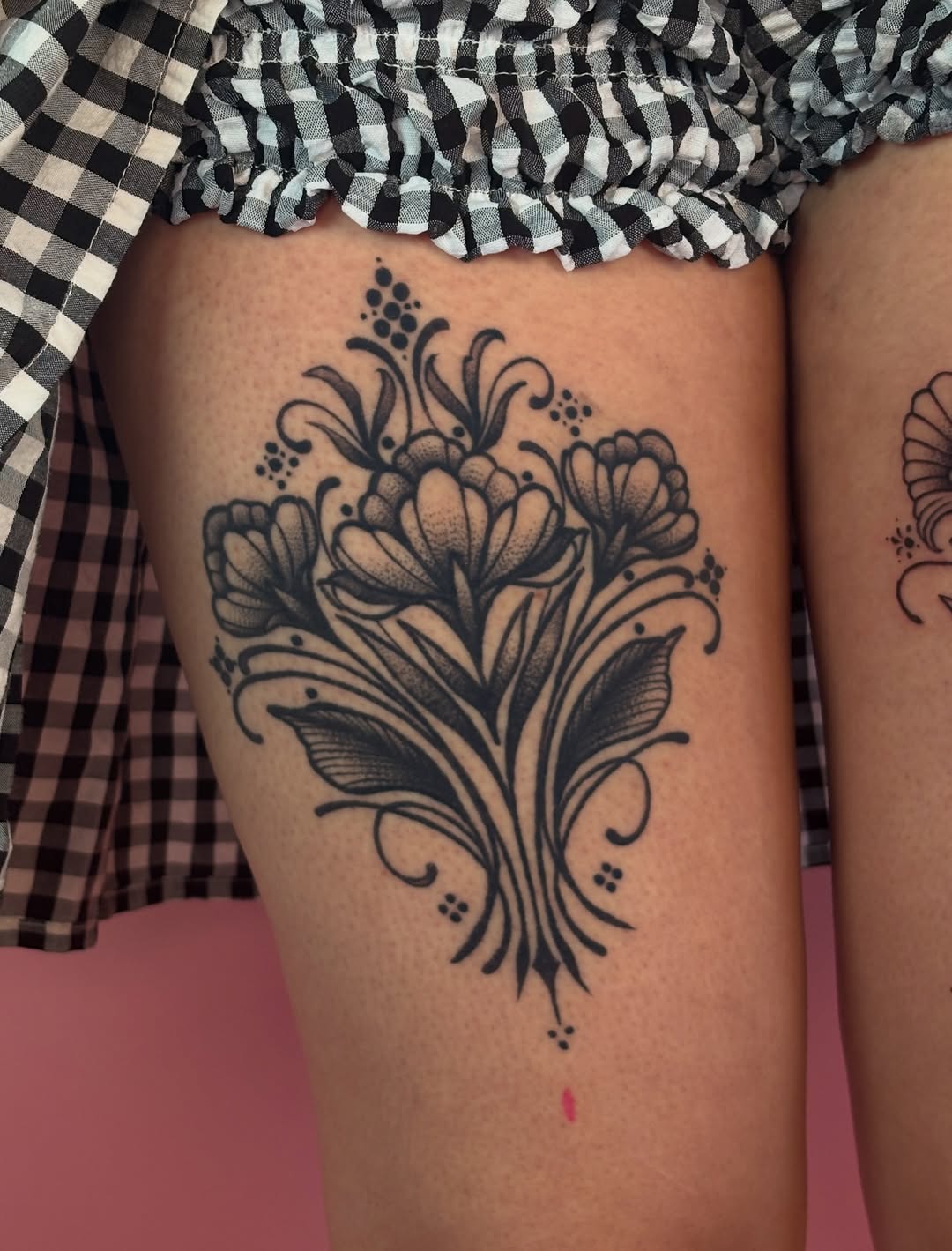 Tattoo by @badassbutterfly — blackwork, ornamental