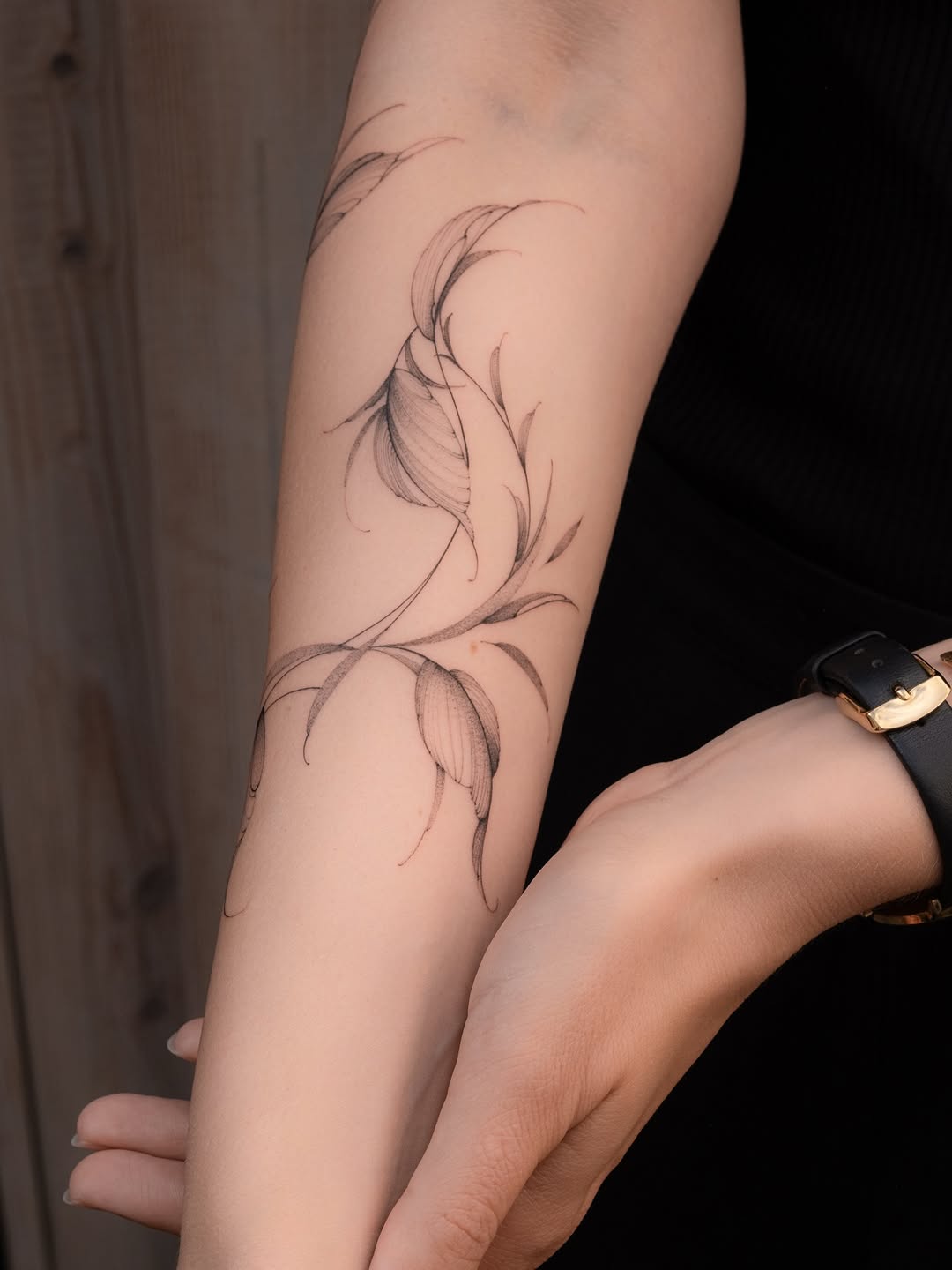 Tattoo by @lasstattoo — fine_line, black_and_grey