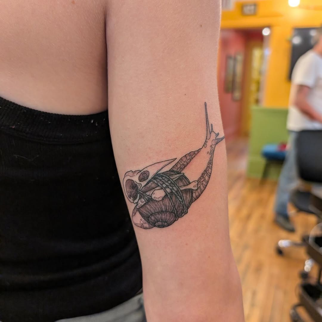 Tattoo by @mothandflametattoos — illustrative, black_and_grey